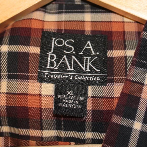 🍂 EUC! Fantastic Fall Find! Jos. A Bank Traveler's button-down, size XL - Picture 2 of 7